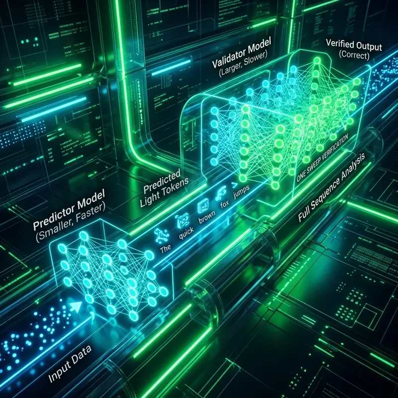 Archive visual context for: Speculative Decoding at Scale: How DeepSeek-Style Drafting Cuts LLM Latency by 60%