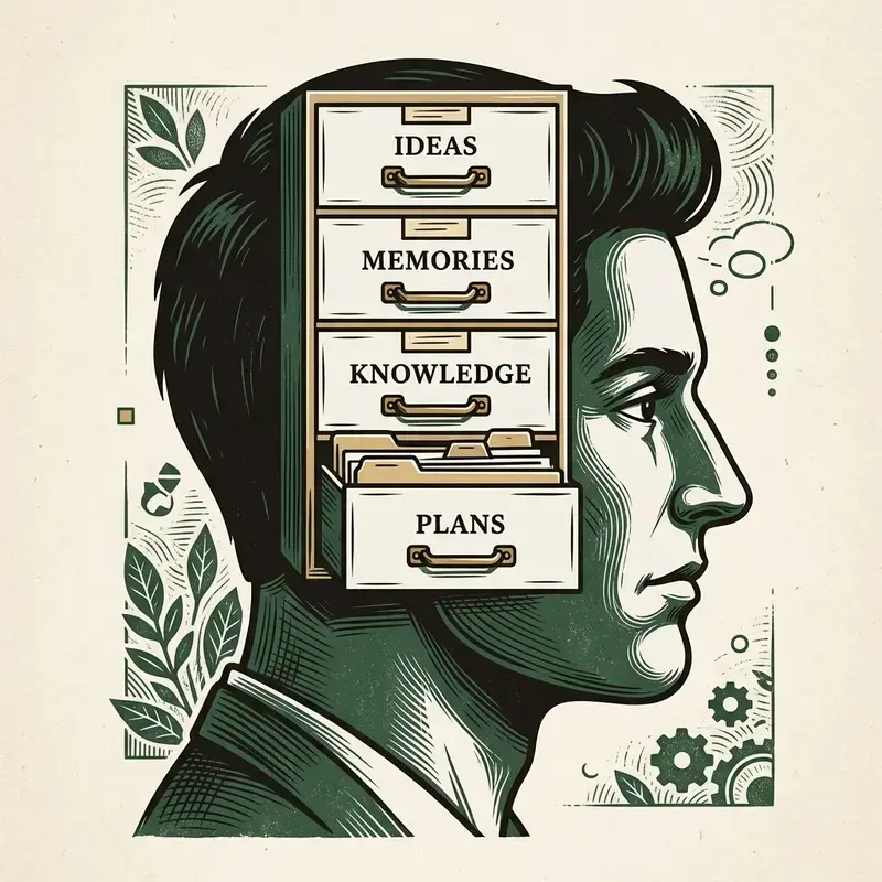 Archive visual context for: The Second Brain Is a Lie. Here's What Actually Works.